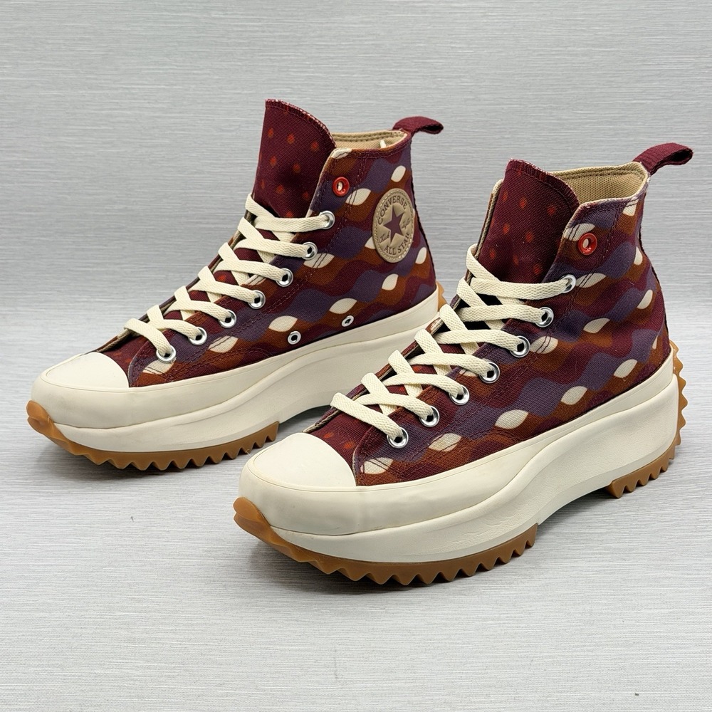 Converse Run Star Hike Women's 10.5 Men's 8.5 Dark Beetroot Twisted Classics